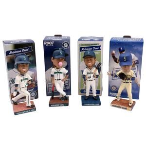 Lot of 4 Robinson Cano Seattle Mariners Bobbleheads – MLB Collectible Figures